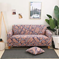Stretch Slipcover Sofa Cover Couch Cover Printed Sofa Cover Stretch Couch Cover Sofa Slipcovers for 1~4 Cushion Couch with One Free Pillow Case