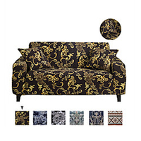 Stretch Sofa Cover Slipcover Elastic Sectional Couch Armchair Loveseat 4 or 3 seater Geometric Boho High Elasticity Four Seasons Universal Super Soft Fabric miniinthebox