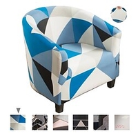 Stretch Sofa Cover Slipcover Elastic Sectional Couch Armchair Loveseat 4 or 3 seater L shape Geometric Plaid High Elasticity Four Seasons Universal Super Soft Fabric miniinthebox