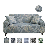 Stretch Sofa Cover Slipcover Elastic Sectional Couch Armchair Loveseat 4 or 3 seater Plants Leaf High Elasticity Four Seasons Universal Super Soft Fabric miniinthebox