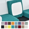Stretch Sofa seat Cushion Cover Slipcover Elastic Couch Armchair Loveseat 4 or 3 Seater Grey Plain Solid Soft Durable Washable miniinthebox