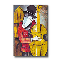 Stretched Oil Painting Hand Painted Canvas Abstract Comtemporary Modern High Quality Picasso Ready to Hang miniinthebox