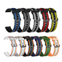 Stripe Watch Band for Apple Watch Series 6 / SE / 5/4 / Apple Watch Series 3/2/1 Apple Modern Buckle Silicone Wrist Strap