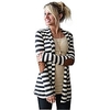 striped cardigans women casual long sleeve oversized patchwork outwear coat comfy jackets anjunie(white,  xxl) miniinthebox