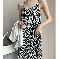 striped suspender skirt with spring 2021 new female korean version was thin and small short base dress wholesale miniinthebox