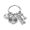 strong is beautiful weightlifting motivational fitness fit weight plate dumbbell kettlebell keychain keyring
