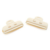Strong Plastic Sealing Clip (Beige,  2-pack)