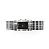 Stylish 18 LED Multicolour Lights Digit Wrist Watch (Black and Square)