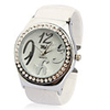 Stylish Bracelet Band Wrist Watch with Crystals - Pink