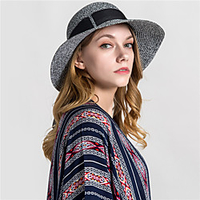 Stylish Braided / Cord Straw Hats with Bowknot 1 pc Daily Wear / Outdoor Headpiece