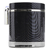 Stylish Carbon Fiber Blue Light Mini Ashtray (Black)