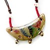 Stylish Hand Woven Ceramic Necklaces (Lotus Leaves)