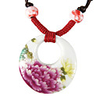 Stylish Hand Woven Ceramic Necklaces (Pink Peony)