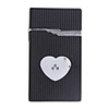 Stylish Heart Sharped With Flashing LED Butane Jet Torch LighterOil Lighter