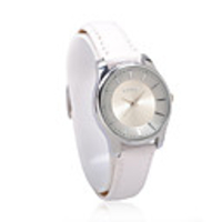 Stylish Japanese Movement White Band Wrist Watch