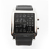 Stylish LED Multicolour Light Digit Wrist Watch(Black and Square)