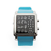 Stylish LED Multicolour Light Digit Wrist Watch(Light Blue and Square)