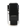 Stylish LED Red Light Digit Stainless Steel Bracelet Wrist Watch