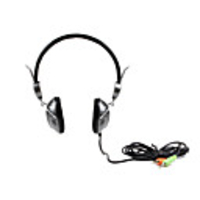 Stylish Lightweight Stereo Headphone (Black Silver)