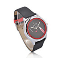 Stylish Mood Japanese Movement Black Band Wrist Watch