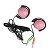 Stylish Multimedia Earphones with Microphone (Pink)