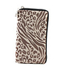Stylish Pouch Bag / Zipper for iPhone 4 - Brown
