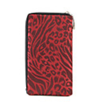 Stylish Pouch Bag / Zipper for iPhone 4 - Red