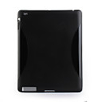 Stylish Protective Frosted Back Case for ipad 2 (black)