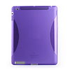 Stylish Protective Frosted Back Case for ipad 2 (black purple)