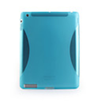 Stylish Protective Frosted Back Case for ipad 2 (blue)