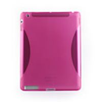 Stylish Protective Frosted Back Case for ipad 2 (pink)