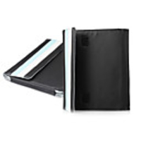 Stylish Protective PU Case for Apple iPad (Black + Blue)