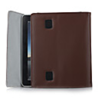 Stylish Protective PU Case for Apple iPad (Brown + Blue)