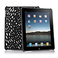 Stylish Protective Resin Backside Case for Apple iPad (Black)