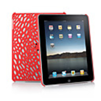 Stylish Protective Resin Backside Case for Apple iPad (Red)