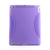 Stylish Protective Silicon Back Case for ipad 2 (purple)