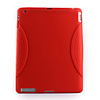 Stylish Protective Silicon Back Case for ipad 2 (red)