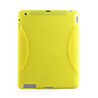 Stylish Protective Silicon Back Case for ipad 2 (yellow)