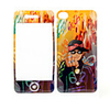 Stylish Protective Sticker for iPhone 4 (Gold Kid)