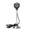 Stylish Shining Webcam with Microphone (Black)