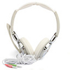 Stylish Stereo Headphones with 90° Swivel Microphone (White)