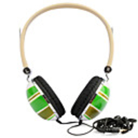 Stylish Stripe Headphones (Green)