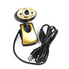Stylish Ultra Mini Webcam with Light Microphone (Yellow)