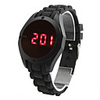 Stylish Unisex Touch Screen Silicone Digital LED Wrist Watch (Black)