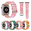 Suitable for Apple Watch Series 5/4/3/2/1 Apple classic strap Qui stitched PU leather Mermaid glitter wristband strap