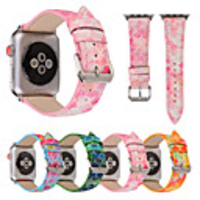 Suitable for Apple Watch Series 5/4/3/2/1 Apple classic strap Qui stitched PU leather Mermaid glitter wristband strap