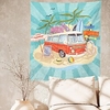 Summer Beach Surf Print farmhouse Tapestry Art Decor Blanket Curtain Hanging Home Bedroom Living Room Decoration miniinthebox