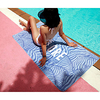 Summer Beach Towel,  Microfiber Quick Drying Light Weight Printed Swimming Yoga Towel -16080 Blue zebra miniinthebox