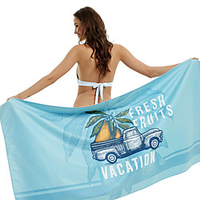 Summer Beach Towel,  Microfiber Quick Drying Light Weight Printed Swimming Yoga Towel -16080 Mermaid/Pineapple Holiday/Mango Holiday miniinthebox