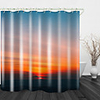 Sun Afterglow Digital Printing Shower Curtains Hooks Modern Polyester New Design